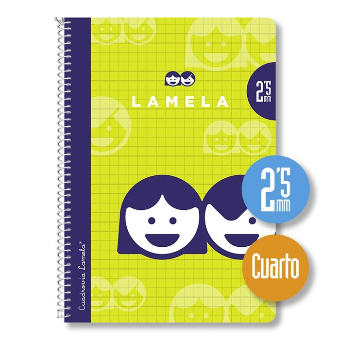 Bloc Espiral Estándar Liso 90g | Lamela | Cartón | Formato Estándar | Pack 10 Unidades
