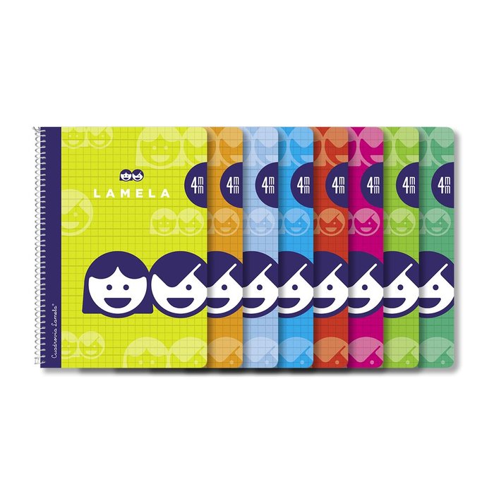 Cuaderno espiral 4º 40h 70g 4mm cuadrovia cubierta basica Imagen principal del producto