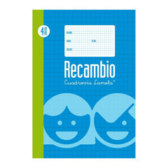 RECAMBIO FOLIO CUADROVIA 4MM 100H | 5 UNIDADES | (LAMELA)