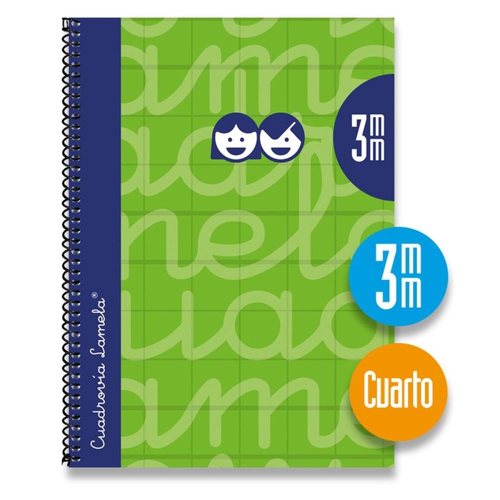 Cuaderno Espiral 4º 80H 90G 3MM Verde Cuadrovia Extradura Imagen principal del producto