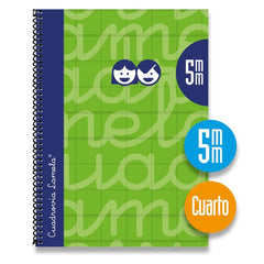 Bloc Espiral Estándar Liso 80H 90g | Lamela | Cartón | Formato Estándar | Pack 5 Unidades