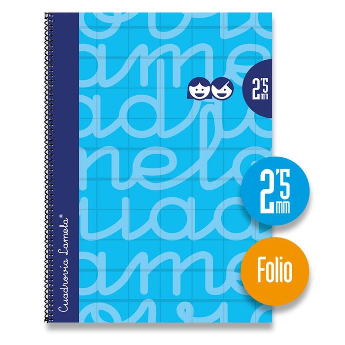 Cuaderno Espiral Fº 80H 90G 2,5mm Azul Cuadrovia Extradura Imagen principal del producto