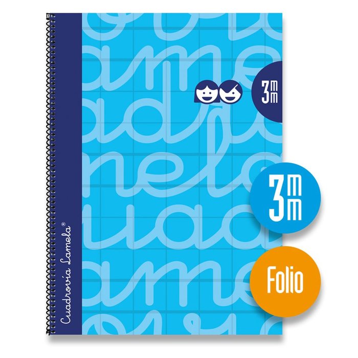Cuaderno Espiral Fº 80H 90G 3MM Azul Cuadrovia Extradura Imagen principal del producto