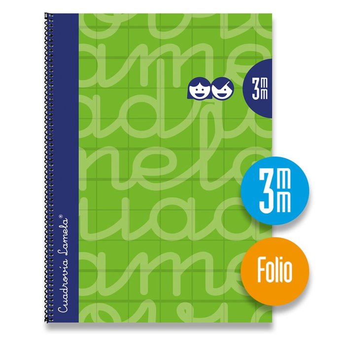 Cuaderno Espiral Fº 80H 90G 3MM Verde Cuadrovia Extradura Imagen principal del producto