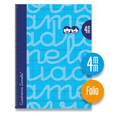 Bloc Espiral A4 Liso 80H 90g | Lamela | Cartón | Formato A4 | Pack 5 Unidades