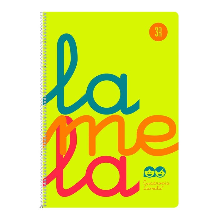 Cuaderno Espiral Fº 80H 90G 3MM Amarillo Cuadrovia Pp. Imagen principal del producto