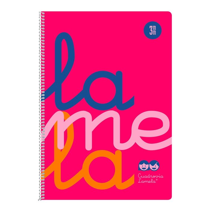 Cuaderno Espiral Fº 80H 90G 3MM Rosa Cuadrovia Pp. Imagen principal del producto