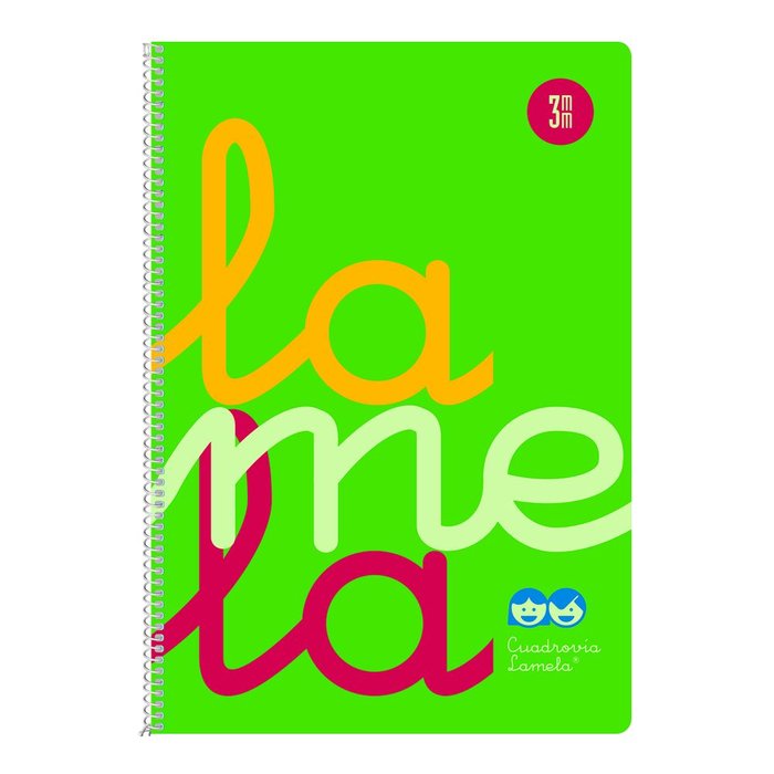Cuaderno Espiral Fº 80H 90G 3MM Verde Cuadrovia Pp. Imagen principal del producto