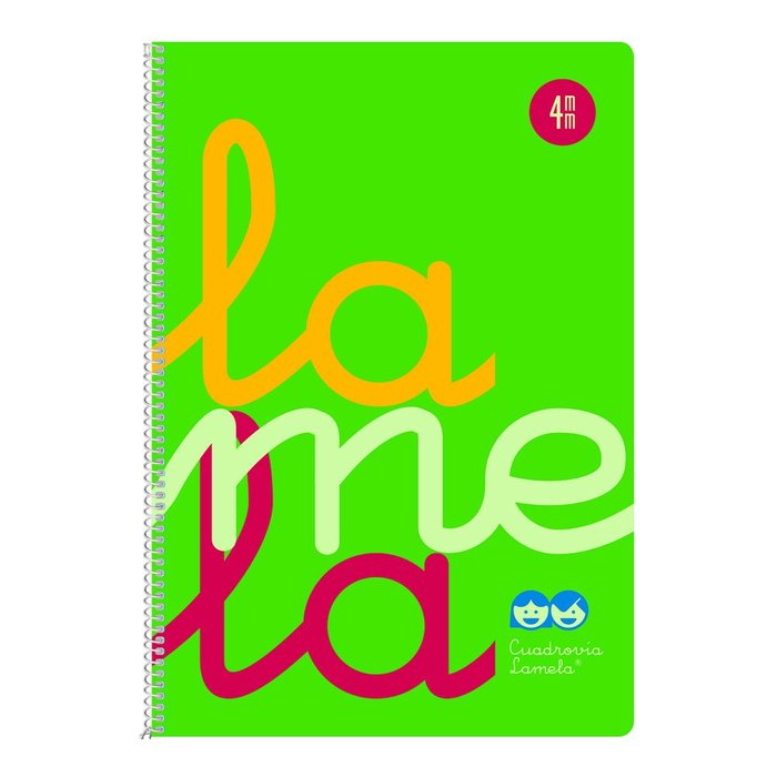 Cuaderno Espiral Fº 80H 90G 4MM Verde Cuadrovia Pp. Imagen principal del producto