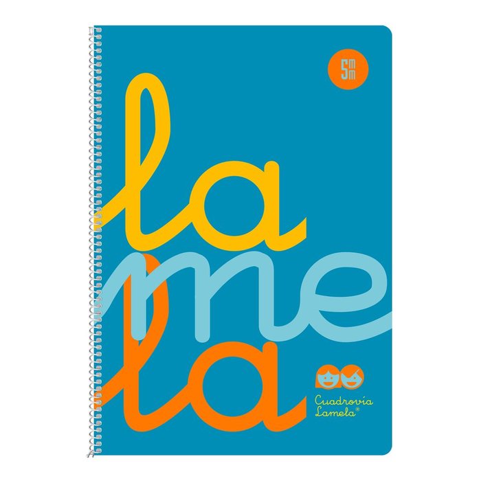 Cuaderno Espiral Fº 80H 90G 5MM Azul Cuadrovia Pp. Imagen principal del producto