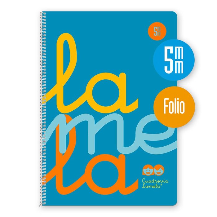 Bloc Espiral A4 Liso 80H 90g | Lamela | Cartón | Formato A4 | Pack 5 Unidades