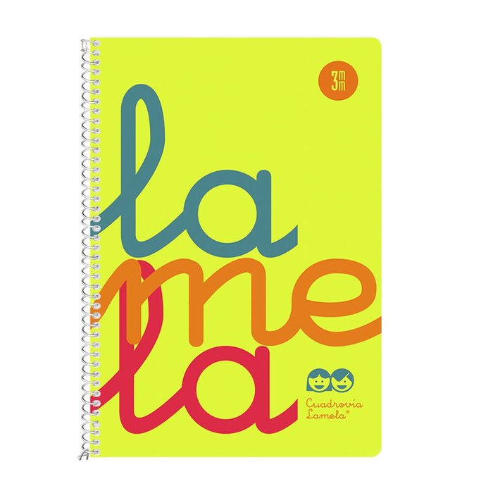 Cuaderno Espiral 4º 80H 90G 3MM Amarillo Cuadrovia Pp. Imagen principal del producto
