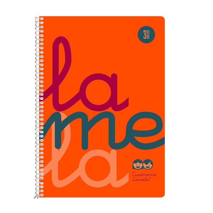Cuaderno Espiral 4º 80H 90G 3MM Naranja Cuadrovia Pp. Imagen principal del producto