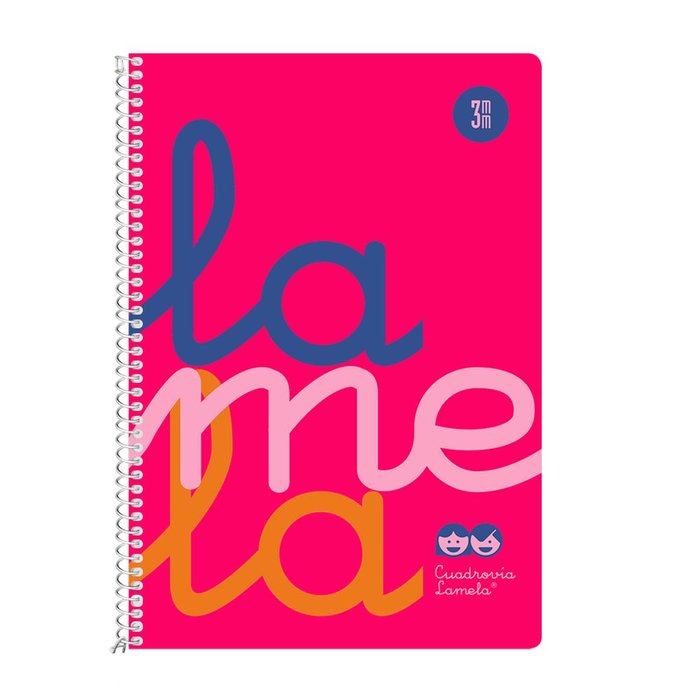 Cuaderno Espiral 4º 80H 90G 3MM Rosa Cuadrovia Pp. Imagen principal del producto