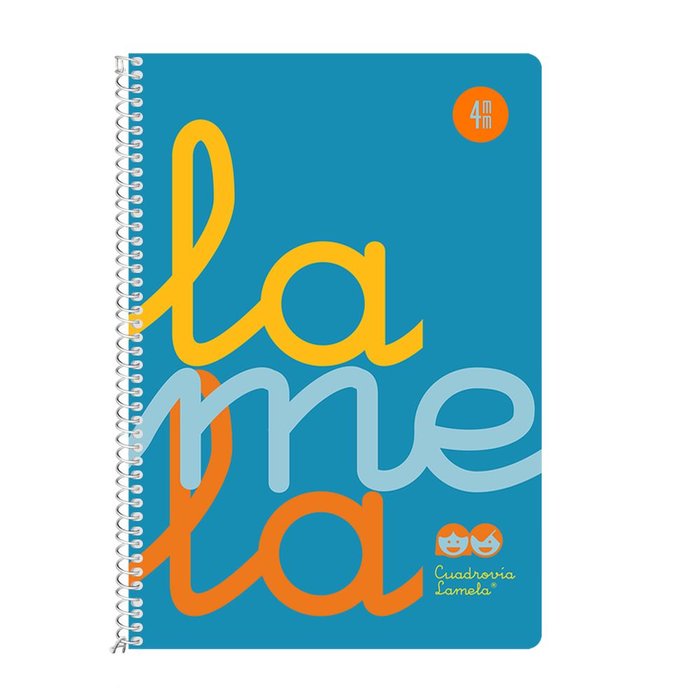 Cuaderno Espiral 4º 80H 90G 4MM Azul Cuadrovia Pp. Imagen principal del producto
