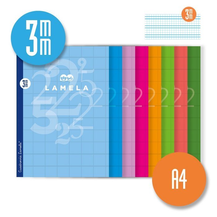 Bloc Espiral Estándar Liso 50H 90g | Lamela | Cartón | Formato Estándar | Pack 5 Unidades Imagen principal del producto