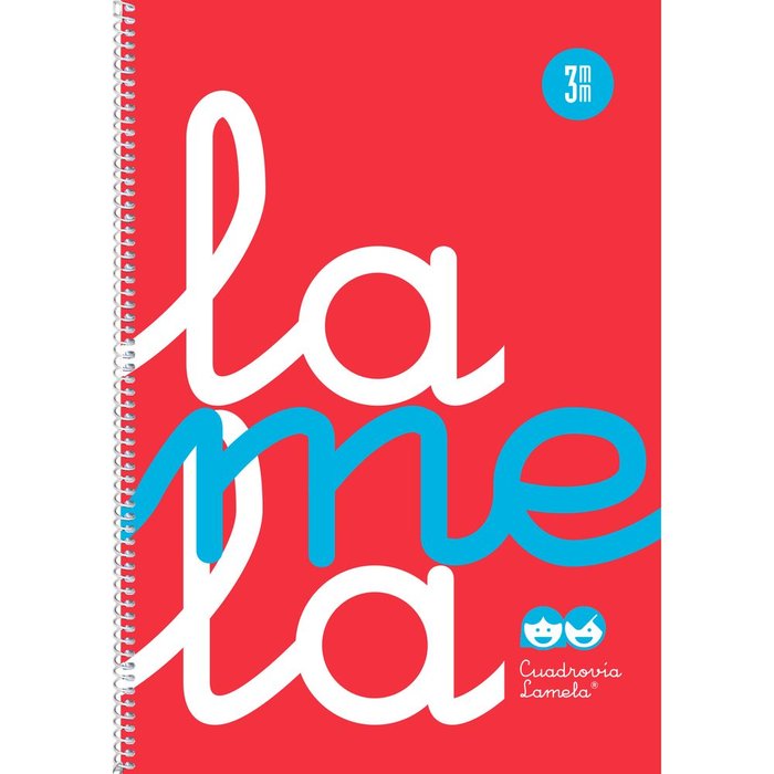 Cuaderno Espiral Fº 80H 90G 3MM Rojo Cuadrovia Pp. Imagen principal del producto