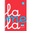 Bloc Folio Lamela Plastic Cuadrovia 5 mm 80 hojas Rojo