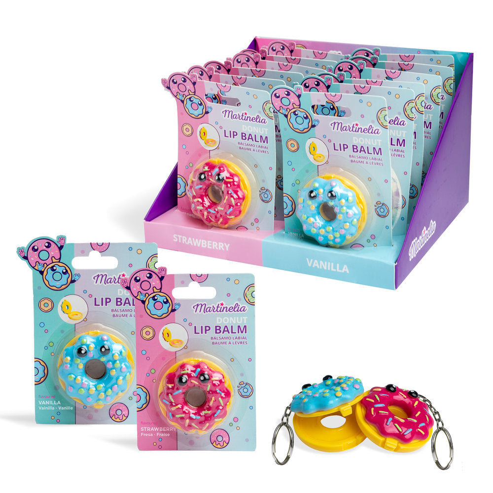 BALSAMO LABIAL LLAVERO WORLD DONUT | MARTINELIA | 1 UNIDAD | 18436616350755