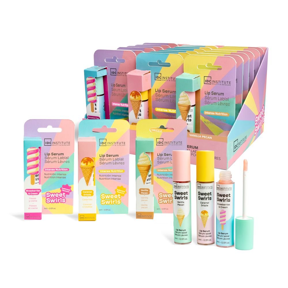 Expositor 18 Serum Labial Sweet Swirls Surtidos IDC Normal
