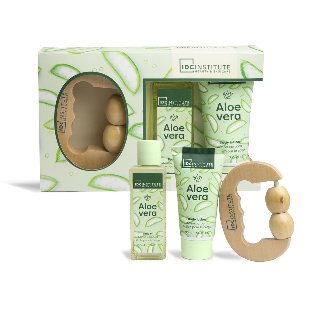 Set Masaje Relajante y Calmante 3P Aloe Vera IDC Normal