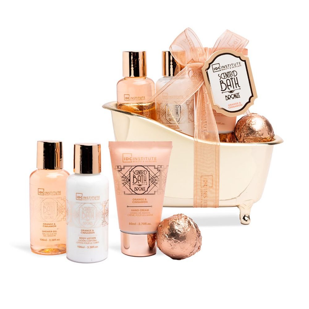 SET DE BAÑO BAÑERA SCENTED BRONCE 4 PIEZAS | IDC INSTITUTE | 1 UNIDAD | 8436616358648 Imagen principal del producto