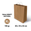 Bolsa Kraft XL Asa Rizada Marrón Kraft 40x18x43 100 g GRAFOPLAS Pack 25 unidades