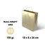 BOLSA KRAFT XS 18X8X24 100G ORO 25 UNIDADES | GRAFOPLAS | ENVASE 25 UDS. UNIDAD | 8436618710956
