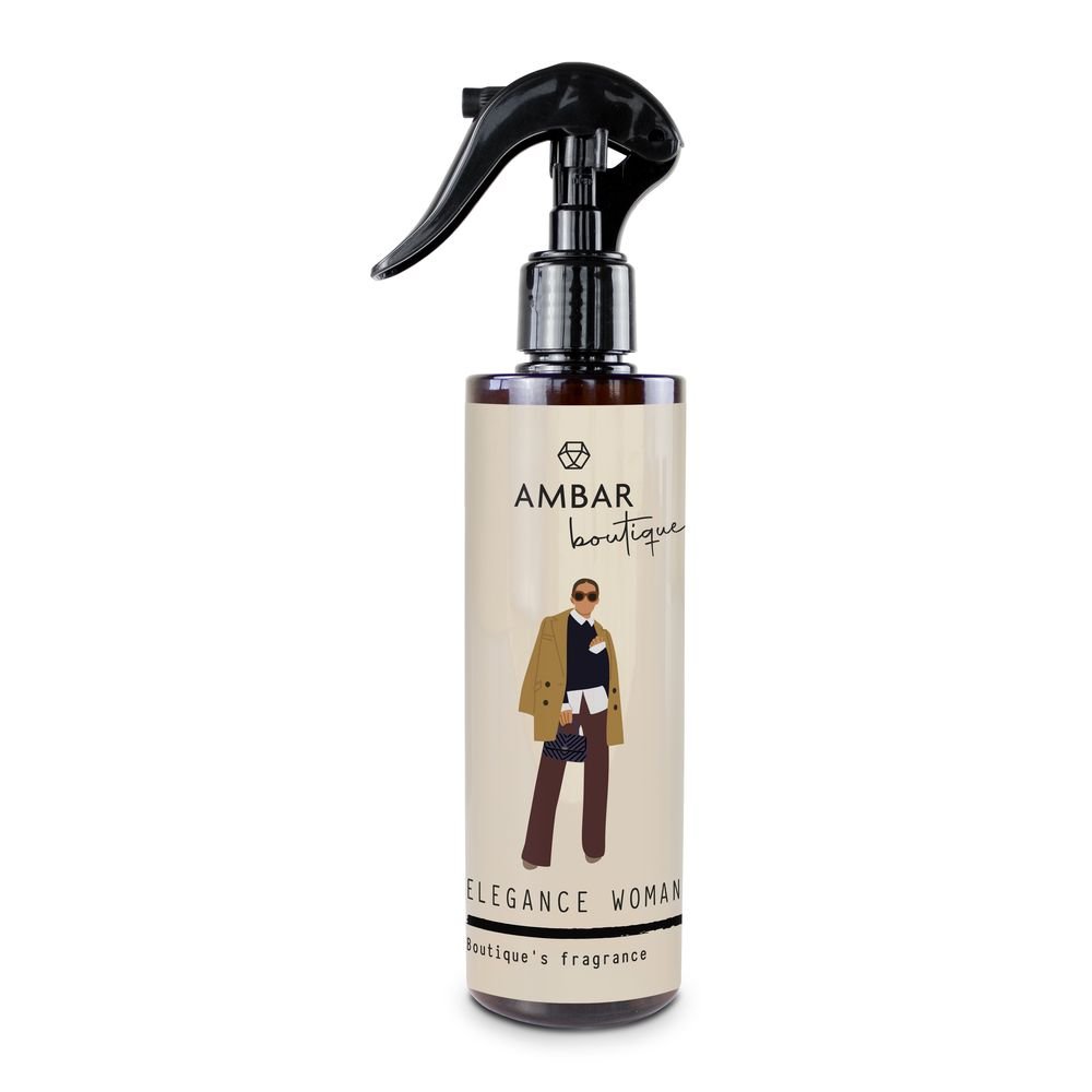 Ambientador Spray Room Elegance Woman Ambar, pack 12 ud