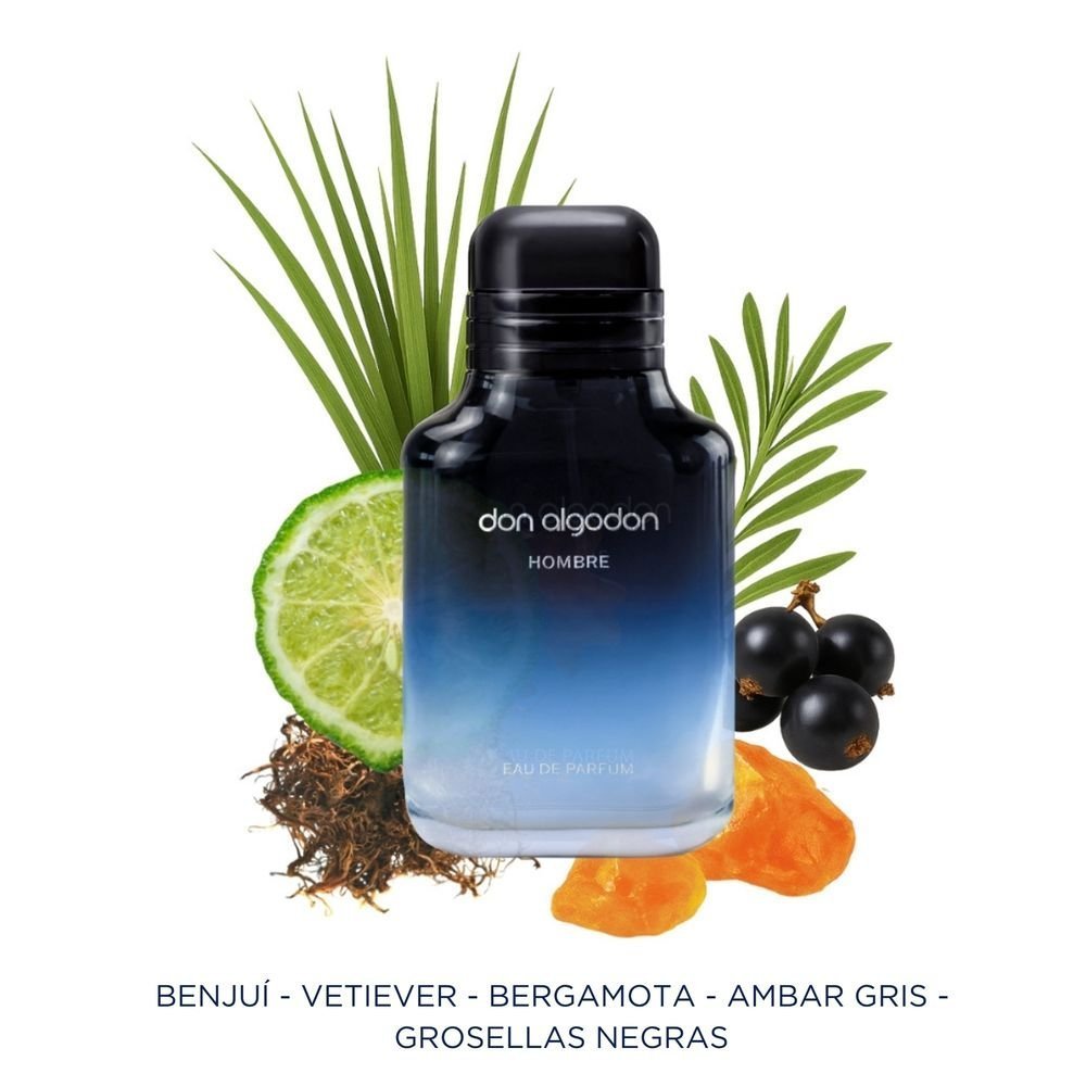 EAU DE PERFUME HOMBRE 100ML DON ALGODON | DON ALGODON | 1 UNIDAD | 8436620171202 Imagen principal del producto