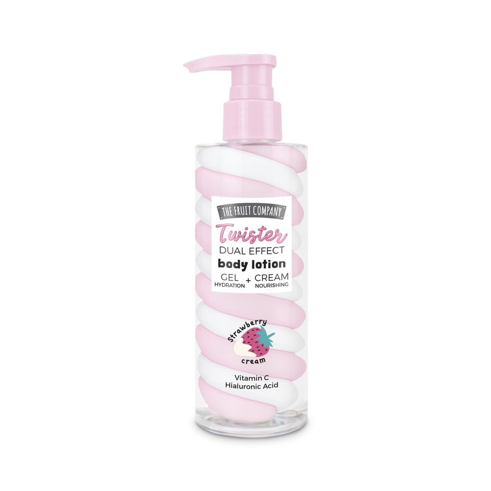Expositor 12 Crema Cuerpo Twister Fresa Nata 200 g THE FRUIT COMPANY