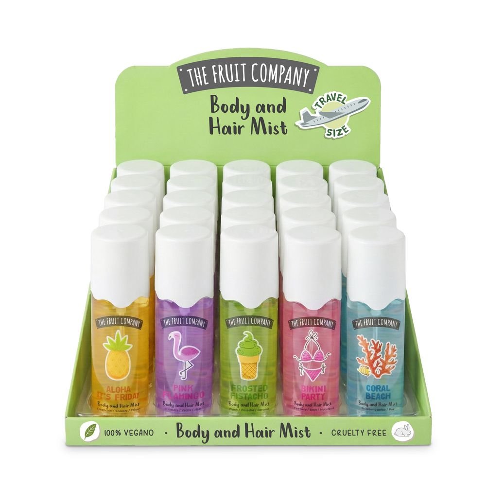 Expositor 25 Body Mist & Hair Mist 90ml The Fruit Company