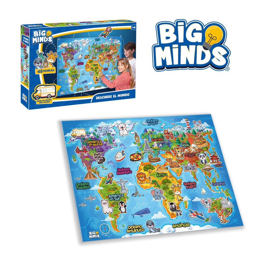 JUEGO DESCUBRE EL MUNDO | WORLD BRANDS GAMES | 1 UNIDAD | 8436621890287 Imagen principal del producto