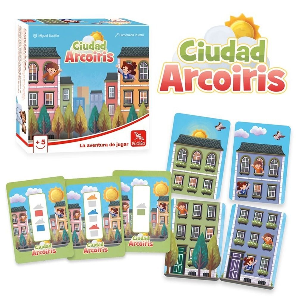 JUEGO CIUDAD ARCOIRIS | LUDILO | 1 UNIDAD | 8436621890355 Imagen principal del producto