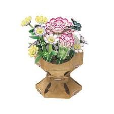 PUZZLE 3D BOUQUET DE FLORES CLAVEL | PUZZLES 3D CUBIC FUN | 1 UNIDAD | 8436621890379 Imagen principal del producto