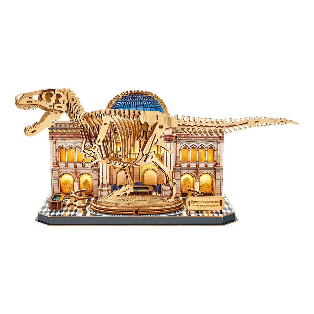 Maqueta puzzle 3D Tiranosaurio LED Cubic Fun