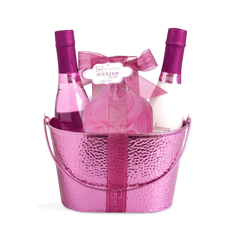 Set de baño Botellas de Champán Rose - IDC Regalo
