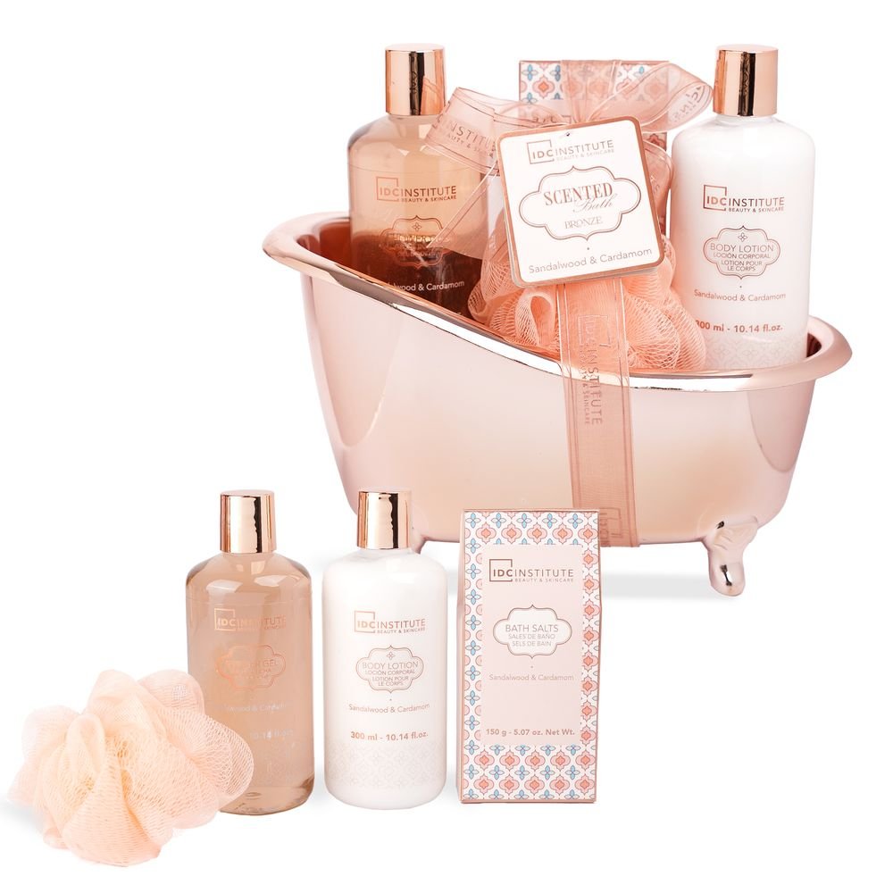 Set de baño bañera 4 piezas bronze IDC Regalo
