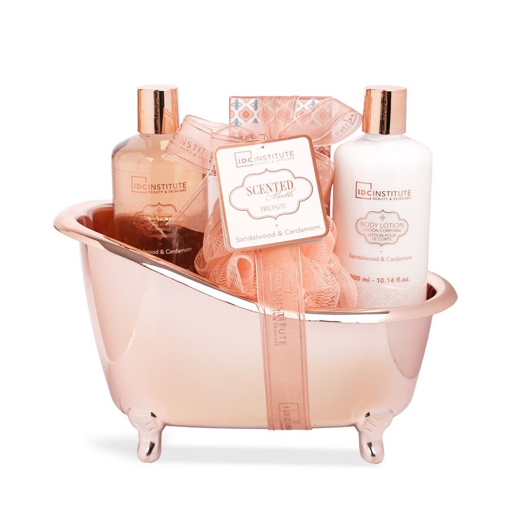 Set de baño bañera 4 piezas bronze IDC Regalo