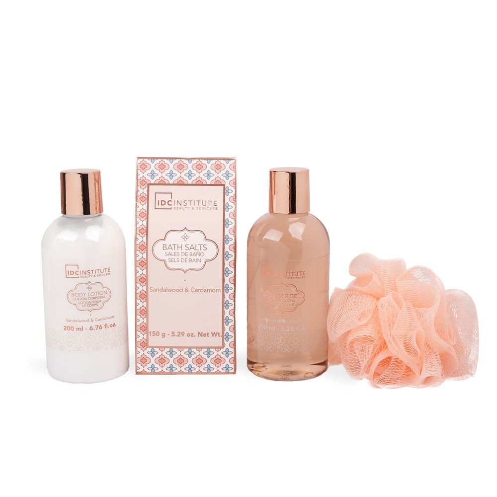 Cesta Rafia Cuidado Personal Perfumado 4p Bronze IDC