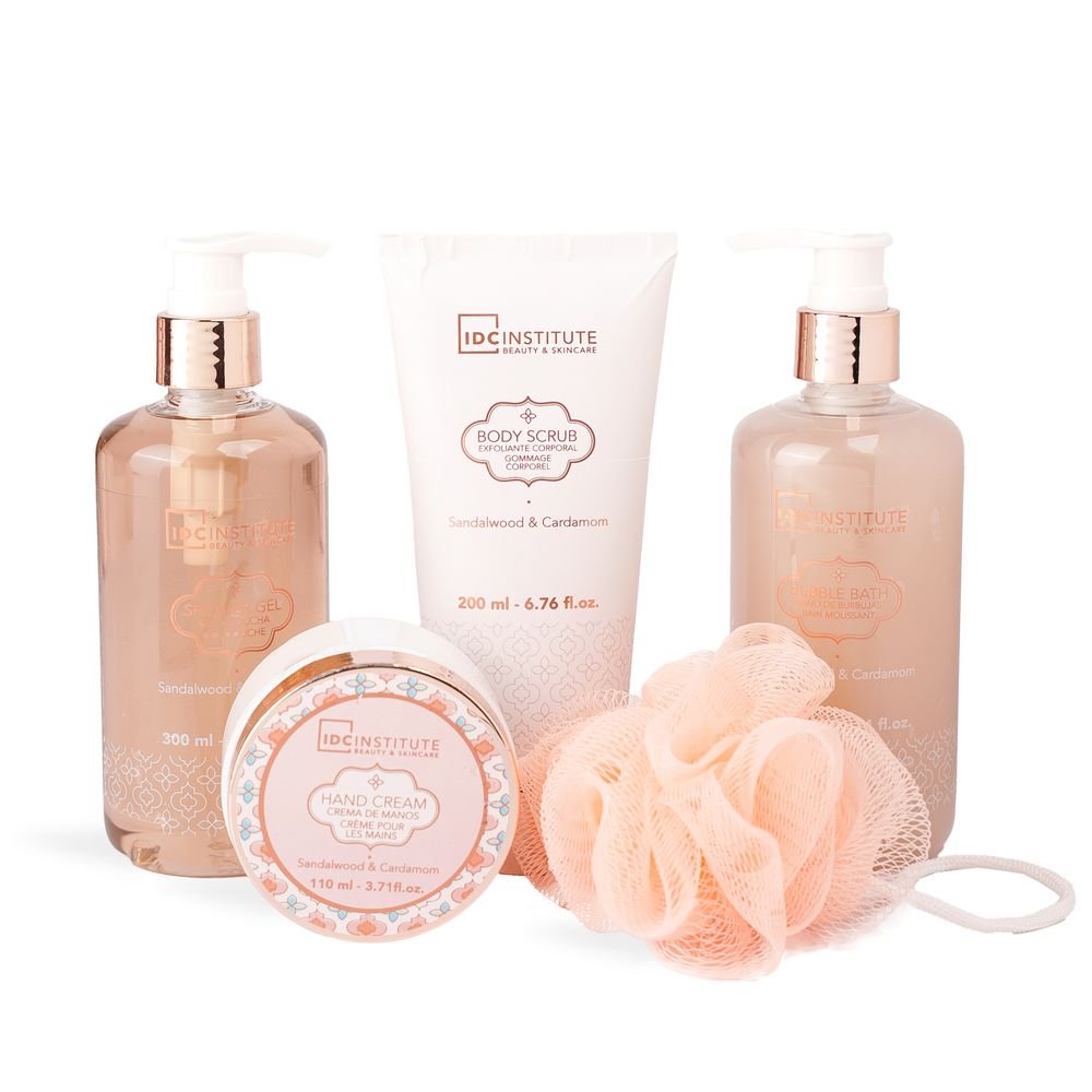Bandeja rejilla set de baño 5p perfumado bronze IDC