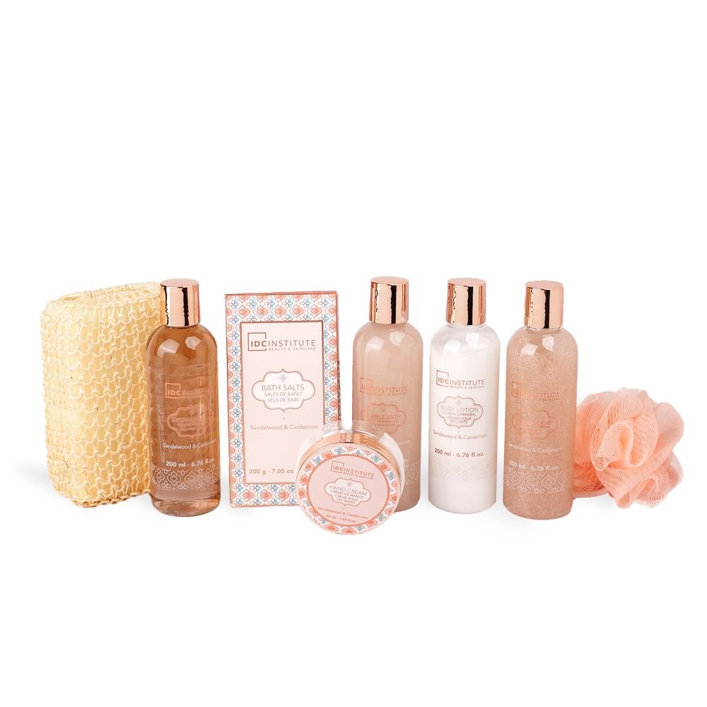 Caja regalo baño perfumado 8 piezas Bronze IDC