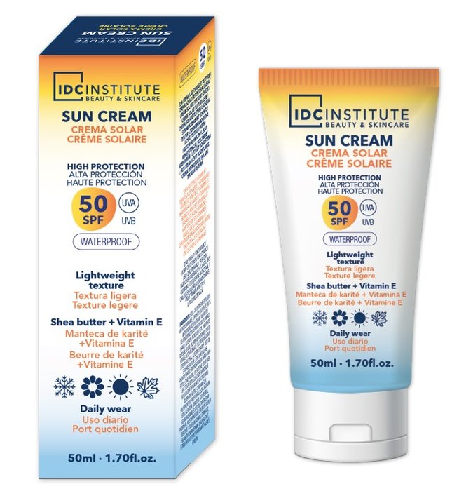 Crema Solar SPF 50 Resistente al Agua IDC Normal