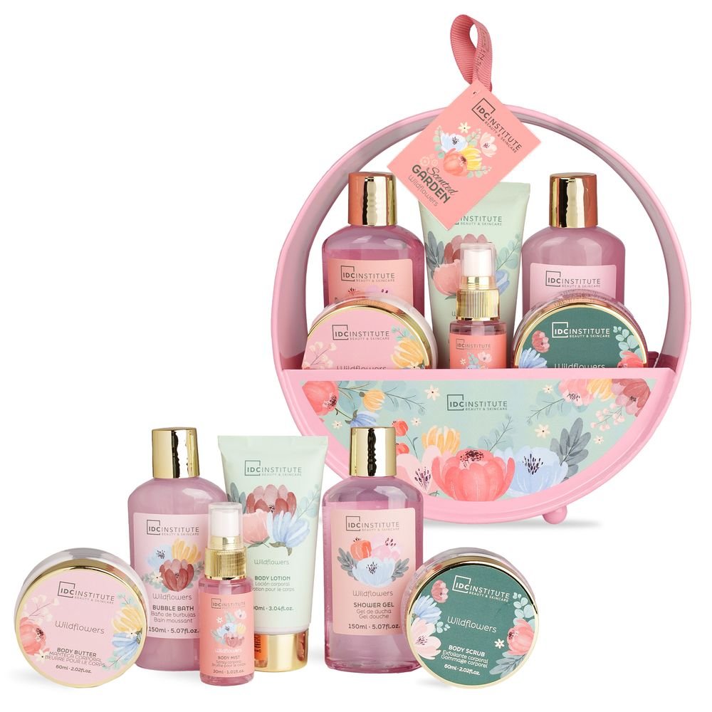 Cesta metálica set regalo perfumado Garden - IDC Regalo