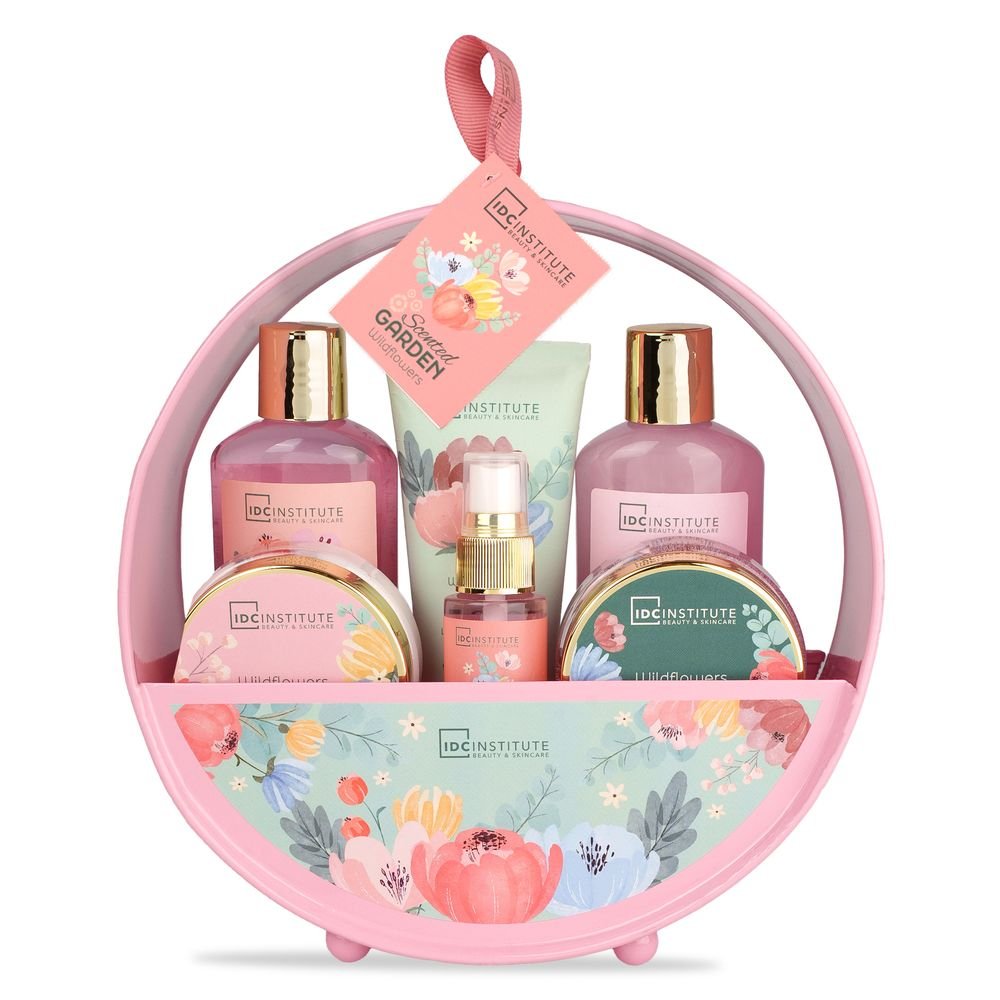 Cesta metálica set regalo perfumado Garden - IDC Regalo