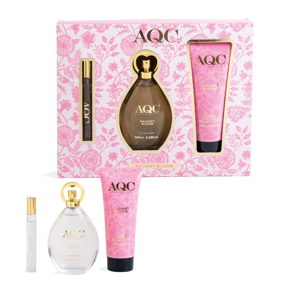 ESTUCHE FRAGANCIA RADIANT BLOOM 3 PIEZAS | AQC FRAGANCES | 1 UNIDAD | 8436622272495 Imagen principal del producto