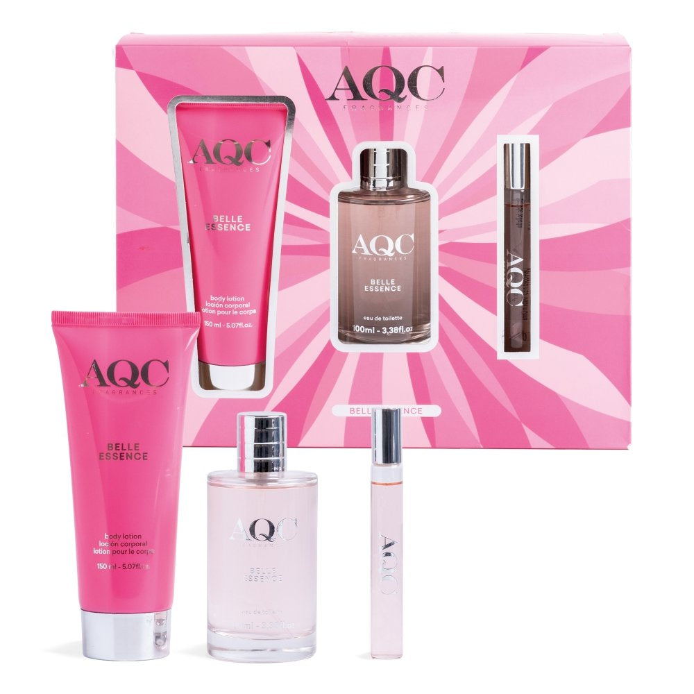 ESTUCHE FRAGANCIA BELLE ESSENCE 3 PIEZAS | AQC FRAGANCES | 1 UNIDAD | 8436622272525 Imagen principal del producto