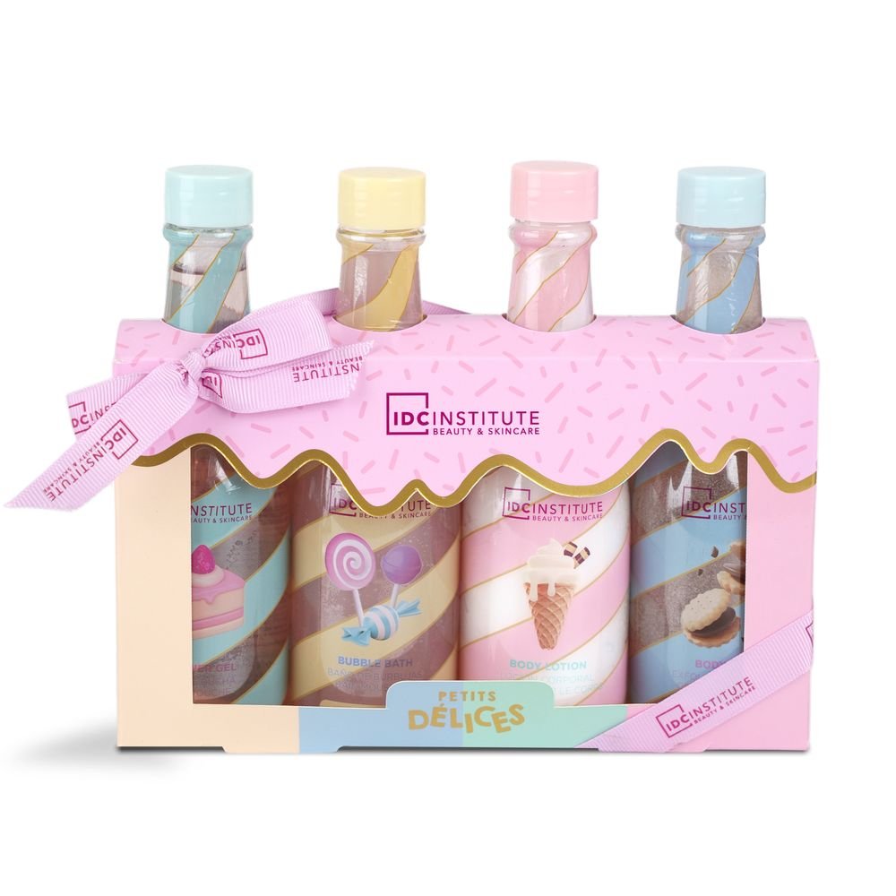 Set 4 botellas baño y cuidado corporal IDC