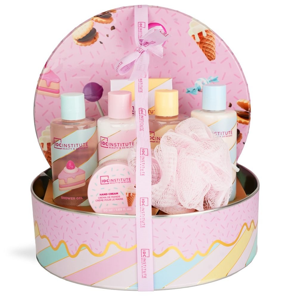 Lata metálica set de baño Petits Delices 7 piezas IDC