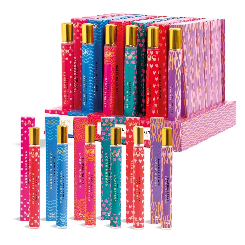 Expositor 36 Fragancia Olores Surtidos Ideal para Bolso AQC Fragrances